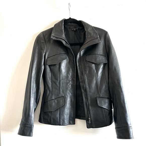 THEORY Leather Jacket - Picture 9 of 10